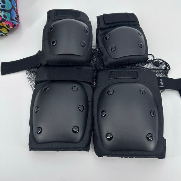 Angels Skates Sidewalk Iridescent Silver + Elbow & Knee Pads + Bag Women’s Sz 6 - Picture 8 of 12